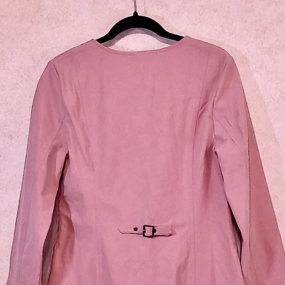 NWT Free People Pink Zephyr Mini Dress Pink/Rose Soft Suede-Like, Lace-Up,SizeM - Picture 5 of 9